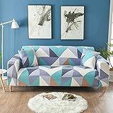 PPMP Moderne elastische Sofabezug für Wohnzimmer Schnittsofa Schonbezug Stuhlschutz Couchbezug A3 2-Sitzer
