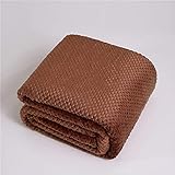 Superweiche Decke, Flugzeug, Sofa, Büro, Kinderdecke, Sofa, Handtuch, Bett, Auto, Reisedecke, Decke, Schonbezug, Braun, 180200 cm