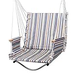 WangLx Swing chair Uni-schlafzimmerstuhl Hängesessel, 47 X 60 cm. Statische Belastung 200 Kg, Zuhause Auf Dem Balkon, Der Terrasse, Oder Draußen Im Garten, F