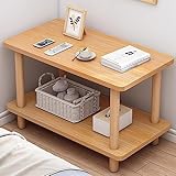 Nachttisch Holz, Nachttisch Schmal, Beistelltisch mit Stauraum, Moderner Nachttisch – für Wohnzimmer, Büro (Color : Walnut, Size : W-30CM/L-80CM)