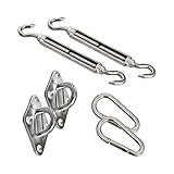 jarolift Sonnensegel Zubehör Set, Edelstahl