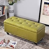 Schuhbank, Hall Bank mit Stauraum, Aufbewahrungsbank mit Schuhbank, Schlafzimmerbank, Faux-Pu-Polsterbank mit Stauraum, Moderne Bettbank, Eingangsbank, Garderobenbank Schuhregal (J 80x40x45cm)