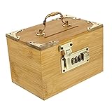 Toyvian 1-Teilige Box Organizer Kleinigkeiten Kinderspielzeug Holz Dekorativ Abschließbarer Halter Für Kinder Zum Sparen Von Bargeld Geschenkdeckel Aus Holz Schlitz Kreativer