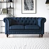 JVmoebel Englische Stil Möbel Chesterfield Zwei Sitzer Couch Pink Bunt Gelb Blau Sofa