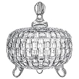 BESTonZON Bonbonglas Glasbehälter Vorratsgläser mit Deckel Glas Keksdose Bonboniere Schmuckdose Bonbondose Hochzeit Glasdose Vorratsbehälter Zuckerdose Süßigkeiten Dose Behälter