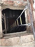 Notfall-Feuerleiter-Seilleiter, Haushalts-Seilleiter mit Haken, Kletternde Feuerleiter-Kompakt-Seilleiter (Size : 18m/59ft)