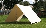 Sonnensegel 4 x 6 m LARP Reenactment Lagerplane Fly Mittelalter Zelt Frame Tent Ritter