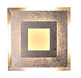 Luce Ambiente Design 9021 S SI, Wohnraumleuchte, Metall, 18 Watts, Silber, 32 x 32 x 5.5 cm