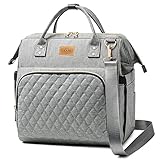 E-MANIS 20L Kühltasche für Damen,Picknicktasche Lunchtasche Mittagessen Tasche Thermotasche Kühltasche Isoliertasche für Arbeit,Picknick,Outdoor (Grau)