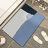 Badezimmerteppich Super Absorbierende Rutschfester Badematte, Badematten Badteppich 80x120cm Badvorleger Extra Schnelltrocknende Waschbare Badematte Home Rug, Badmatte Bodenmatte Floor Mat Einfach