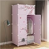 WIQUYBML Kleiderschrank, tragbarer Kleiderschrank, Kombinationsschrank, modularer Schrank, kombinierter Schrank mit großer Kapazität, idealer Aufbewahrungsorganisator, Würfel für Spielzeug,