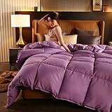 Bettdecke 240x220,Luxury Cashmere Quilt,WeißE GäNse-/Daunendecke Bettdecke Dickes Warmes Winterbett Baumwollbezug