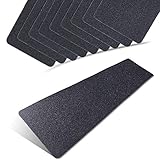 ONTWIE 15cm x 60cm rutschfest Stufenmatten, Antirutschstreifen Treppe Set Anti Rutsch Selbstklebende Stufenmatten Rutsch Streifen als Rutschschutz Treppenstufen Matten - 10er Pack