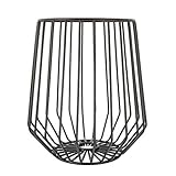 Point-Virgule Obstkorb aus Metall, skandinavische wohnungs deko drahtkorb, Schwarz, 23,5 x 25,5 cm