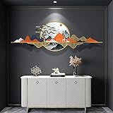 AOTTSD 3D Wandbilder Wanddeko Metall Wohnzimmer Schlafzimmer, Wandschmuck Wandobjekt Handgemachte Wandskulpturen Schmiedeeisen Zierelemente Ornamente Geschenk