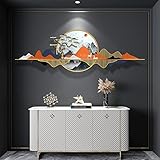 AOTTSD 3D Wandbilder Wanddeko Metall Wohnzimmer Schlafzimmer, Wandschmuck Wandobjekt Handgemachte Wandskulpturen Schmiedeeisen Zierelemente Ornamente Geschenk