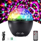 LED Discokugel, AlfaView 16 Farbe Modi Wireless Musikspieler Magic Discokugel mit Fernbedienung & USB Kabel,Disco Partylicht für Halloween Weihnachten Kinder Disco DJ Party Geburtstag Dekoration