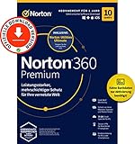 Norton 360 | Premium + Utilities Ultimate | 10 Gerät | 1 Benutzer | 1 Jahr | Aktivierungscode per Email