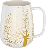 amapodo Tasse groß - Kaffeebecher Porzellan 600ml - Kaffeetasse gross - Geschenke für Frauen - Jumbotasse - Coffee Mug - XXL Kaffee Bürotasse Weiß