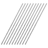 sourcing map 10 Stück Edelstahlstäbe 3mm x 300mm Stabstahl Rundstahl 304 Edelstahl Vollrundstab für Heimwerker