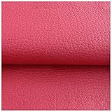 Kunstleder Stoff Lychee Textur Inneneinrichtung 100x140cm Kunstleder Selbstklebend Synthetische Sofa Diy Handgefertigt Für Möbel Sofas Stühle Taschen Polster.(Size:1x1.4M/3.3x4.6FT,Color:rot)