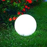 FURLOU Wasserdichte Solar-LED-Kugelleuchte, RGB, for den Außenbereich, Gartendekoration, Pool-Kugeln, schwimmende Kugel mit Dimmer Lichter (Color : Color, Size : 15cm)