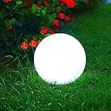FURLOU Wasserdichte Solar-LED-Kugelleuchte, RGB, for den Außenbereich, Gartendekoration, Pool-Kugeln, schwimmende Kugel mit Dimmer Lichter (Color : Color, Size : 15cm)