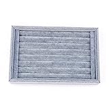 lyrlody Samt 8 Slots Ring Ohrringe Vitrine Tabletts Halter Schublade Einsatz Schmuck Display Organizer