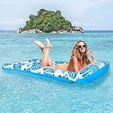 Ltteaoy Aufblasbarer Wasserhängematte,Wasser Luftmatratze Pool Hängematte,Aufblasbares Schwimmender Bett/Schwimmstuhl/Wassersofa/Strandmatte für Erwachsene und Kinder,Sommer im Freien Wassermatratze