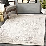 Surya Marrakech Vintage Teppich - Orientalischer Teppich Wohnzimmer, Esszimmer, Schlafzimmer - orientalischer Boho Teppich, Kurzflor Teppich für einfache Pflege - Teppich Groß 160x216cm in Creme