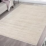 Teppich-Traum Wohnzimmer-Teppich Dezent Gestreifter Pflegeleicht Langlebig Modern Eleganter Stil -, 200 x 290 cm