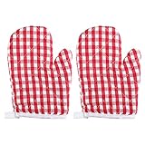 Cabilock 2Pcs Kinder Backofen Mitts Wärme Resistant Küche Handschuhe Ofen Handschuhe für Topflappen Kochen Grill Braten Backen