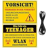 2 Stück Schild zur Jugendweihe Deko,Jugendliche Wandschild,Jugendliche Türschild,Teenager Zimmer Deko,Jugendweihe Deko,Teenager Schild als Teenager Mädchen Geschenke/Jungen Geschenk,20x30cm