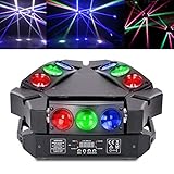 Disco Licht Moving Head Led Discolicht Partylicht Musikgesteuert, 9x3W RGB Dj Licht Disco Lights Musikgesteuert, Lichtorgel Musikgesteuert Led Disco Beleuchtung Laserlicht Lichteffekte Party Lichter