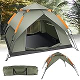 Zelt Camping Zelt 2-3 Personen Pop Up Zelt Doppelschicht Wasserdicht & Winddichte Ultraleichte Kuppelzelt mit Abnehmbarer Camping Wurfzelt für Trekking, Familien,Camping