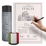 happylandgifts® Echtes Italien Grundstück als einzigartiges Geschenk für Bella Italia Fans | Besitzurkunde mit Wunschname zum selber eintragen | Italien Geschenke | Geburtstag