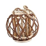 OSALADI 1 Stück Vintage-Kerzenhalter Vintage-Laterne Halloween-Ornamente Retro-Käfiglaterne Vintage-Kerzenlaterne Dekorationen Für Salas De Casa Seil-Kerzenständer Hängender