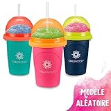 Bandai - Chillfactor CO07749 Tasse mit Strohhalm - zufällige Farbe Blau, Rosa oder Grün