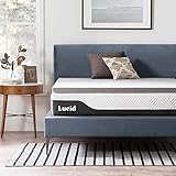 LUCID Memory Foam Matratzen Topper 80x190cm mit Bambuskohle, 5 cm dicke Matratzenauflage 80 x 190 cm