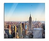 Empire State Building in New York Herdabdeckplatte & Spritzschutz aus Echtglas | Für Herd-Kochfelder | 60x52 cm