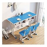 schreibtische und arbeitsplätze Kindertisch Kinderstudienschreibtisch Home Double Desk können einfache Kinderschreiberschreiber im Grundsteuer und Sekundarschule Desktop Stuhl Set heben bürotische für