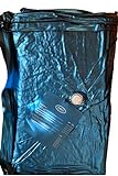 WABEZU Dual Vinyl Wasserkern 90x200 cm Einzelne Wasserbettmatratze blau für 180x200 cm Softside Wasserbett (F6 99% Beruhigung)