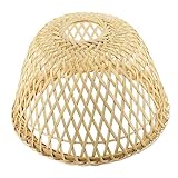 BETOOKY Bambus-Lampenschirm Bambus-Leuchte Glocken Zum Basteln Gewebte Pendelleuchte Rattan-Stehlampenschirm Wandlampenschirm Ersatzlampe Lampenornament Beleuchtung