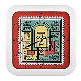 NOLLAM Wanduhren 26 cm Kunst-Graffiti Tier Quarzwerk PVC-Material Wanduhr Deko Uhr Wand für Wohnzimmer Schlafzimmer Kücheuhr Batteriebetrieben zahnräder deko