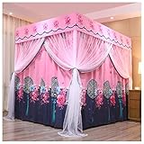 SORVA Betthimmel & Vorhänge, Prinzessin Bett Vorhang Moskitonetz Schlafzimmer Dekoration Zubehör Baldachin Junge Mädchen Erwachsene Bettwäsche Geschenke (Size:180×200cm)
