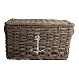 Vintage-Line Korbtruhe Anker L Korb Rattan Rattankorb Naturrrattan Geflecht
