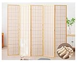 Raumteiler Trennwand, Paravent Raumtrenner 150 180 cm hohe Faltbare Raumteiler, Handgewebter tragbarer Sichtschutz mit Holzsockel for Wohnzimmer, Schlafzimmer, Esszimmer, 3 4 5 6 7 Panels (Color : 18