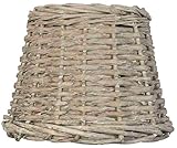 Clayre & Eef 6LAK0258 Lampenschirm Rattan natürlich ca. Ø 20 x 15 cm E27