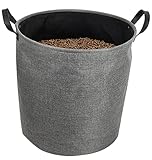 EDA - Aufbewahrungstasche mit Granulat aus Stoff Jura Montania 60 l – für 30 kg Pellets – Grau