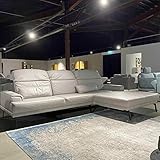 Musterring Ecksofa MR4580 Leder Mercury Light Grey